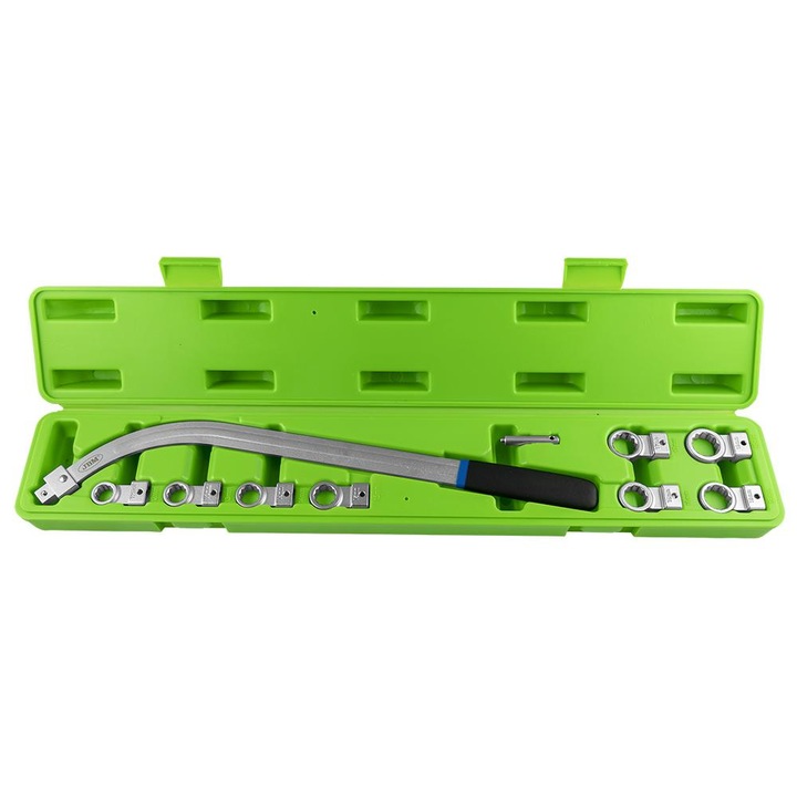 Set de 8 chei curbate pentru curele auxiliare cu capete interschimbabile, model JBM 52832