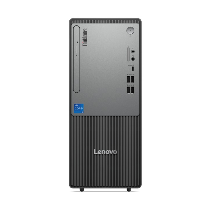 Sistem desktop Lenovo ThinkCentre neo 50t G5, Intel Core i5-14400, 16GB RAM, 1TB SSD, Windows 11 Pro, Negru
