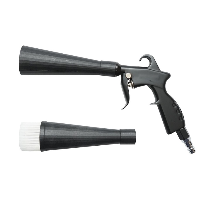 Pistol detailing interior Tornador pneumatic cu rulment, 2 duze interschimbabile Breckner Germany