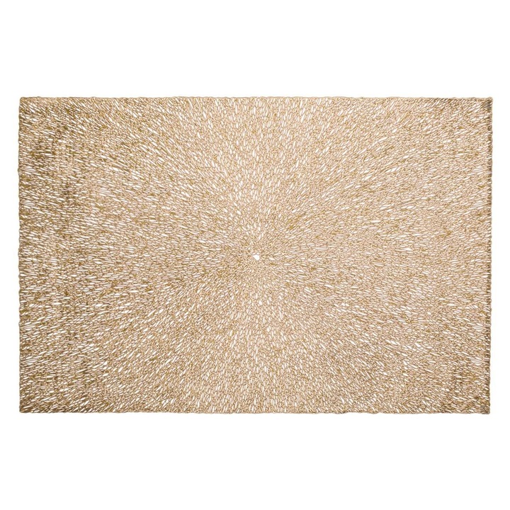 Suport Farfurie PVC, MYONNA IT & E- COMMERCE, Craciun, Auriu, 45x30cm