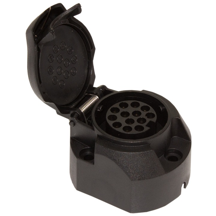 Mufa CARGUARD PRA004, priza remorca, 13 pini, tensiune 12V, din cupru+nylon, negru