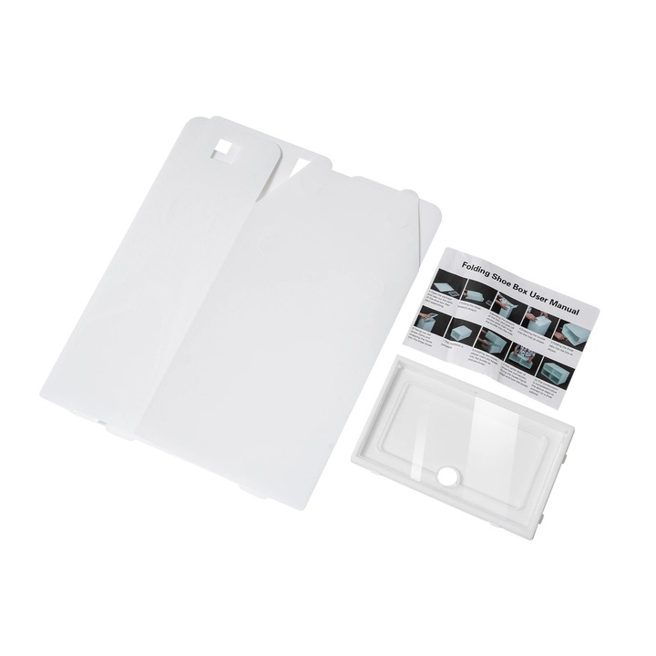 Cutie de depozitare pentru incaltaminte, Transparent, 30x13 cm