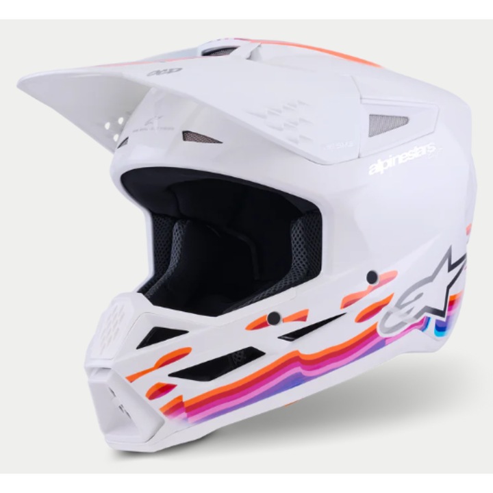 Casca motocross ALPINESTARS SM3 FORCE WHITE-GLOSS, XXL