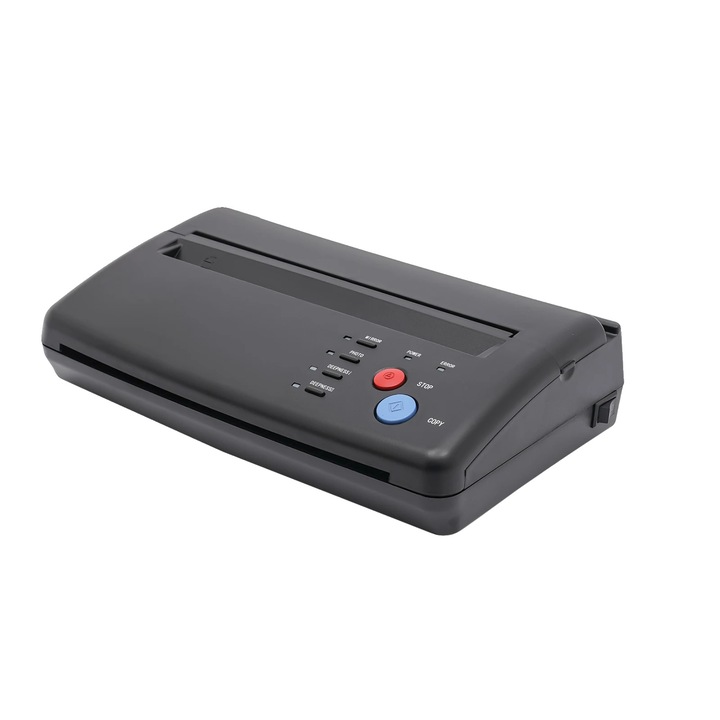 Машина за трансфер на татуировки, преносим дизайн, висока резолюция, черна, размер A4