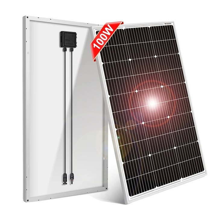 Panou solar, 100W, design monocrystalline, constructie waterproof, 97x56.5x2.5cm