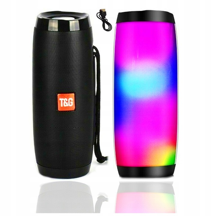 Boxe Portabile, Sunet Stereo HD 360, Bass Puternic, Portabile, Rezistente la uzura, Bluetooth 5.0, Autonomie 24h