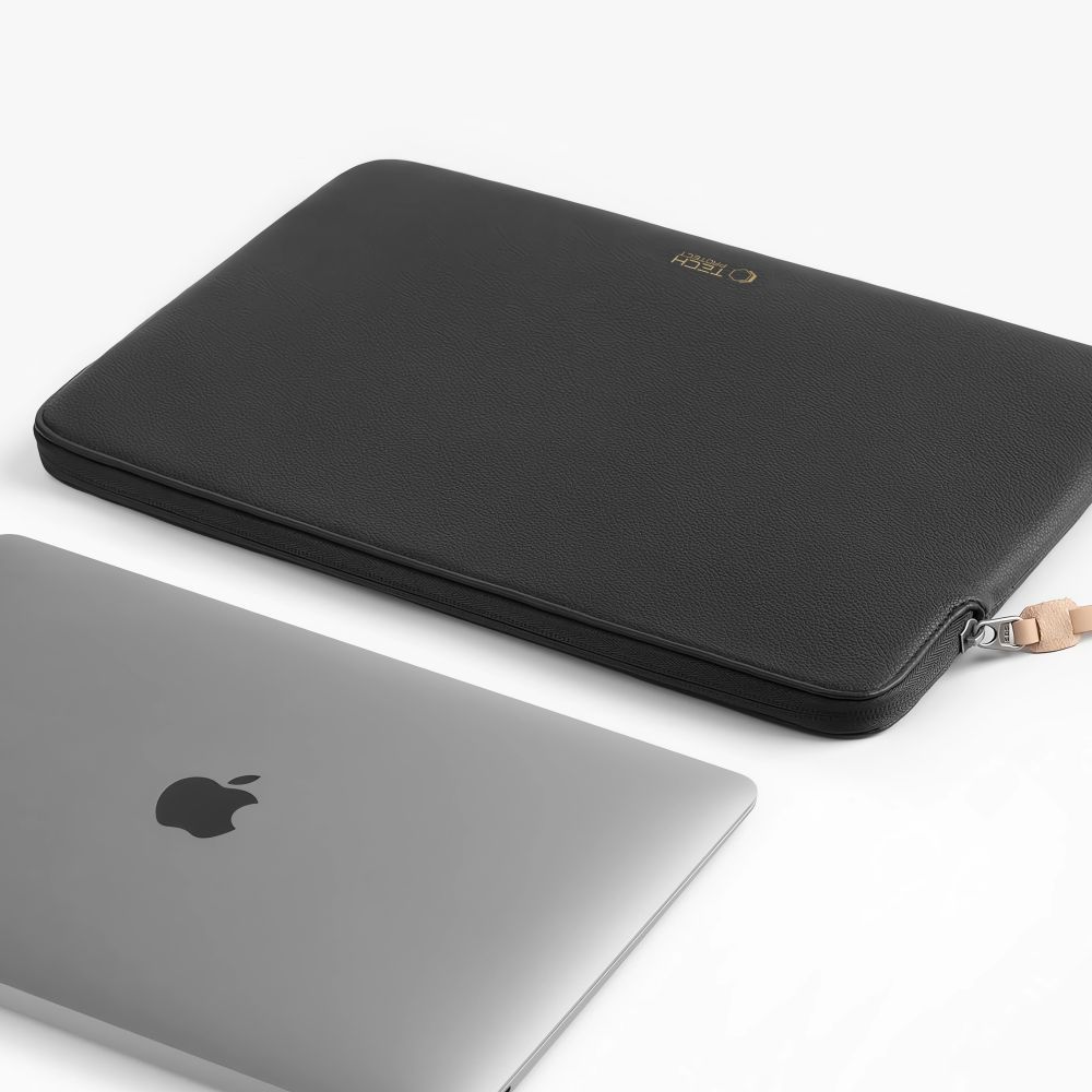 Husa Tech-Protect Fleece compatibila cu laptop 13/14 inch, Black
