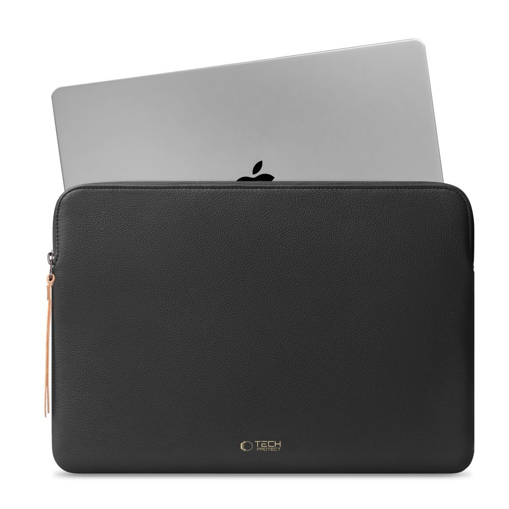 Husa Tech-Protect Fleece compatibila cu laptop 13/14 inch, Black