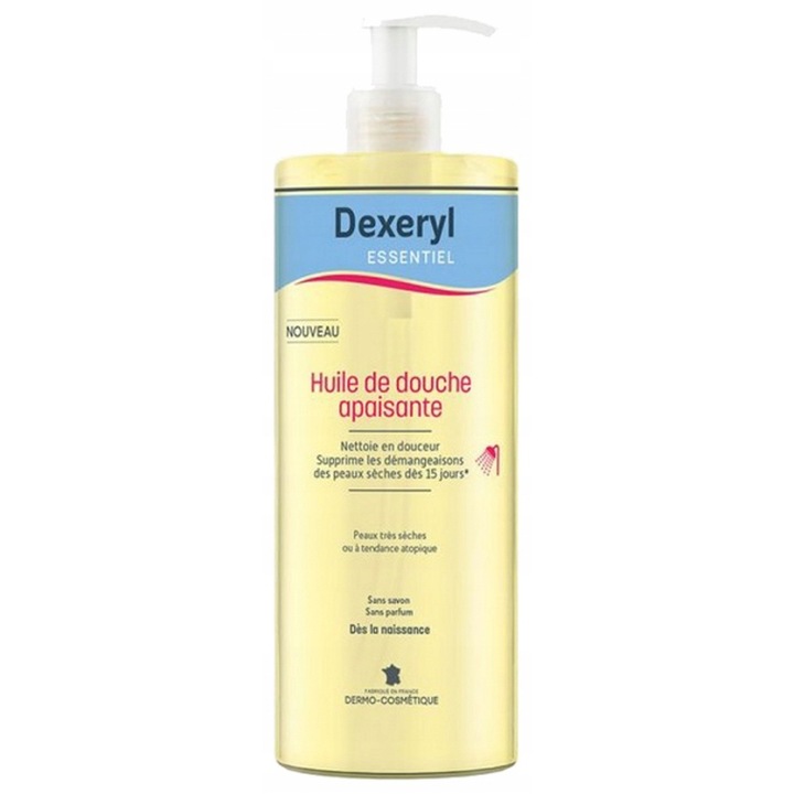 Tusfürdő nagyon száraz és atópiás bőrre, Dexeryl, 500 ml