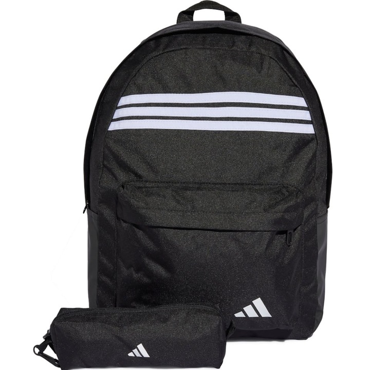 Rucsac Adidas Classic Horizontal 3-Stripes New Logo, negru, 44x36x15 cm