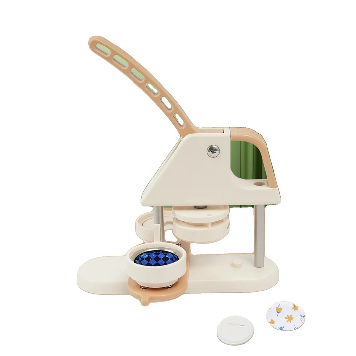 Kit de Fabricare Insigne, 58 mm, Operare Manuala, Dimensiuni 28x9x36cm