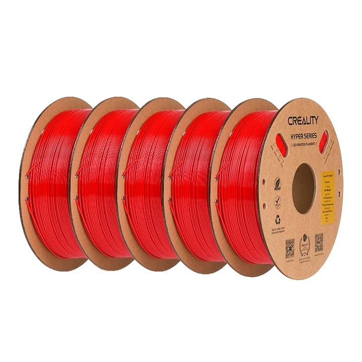 3D Filament, Piros, 1,75 mm, 5 kg, ütés- és vegyszerálló