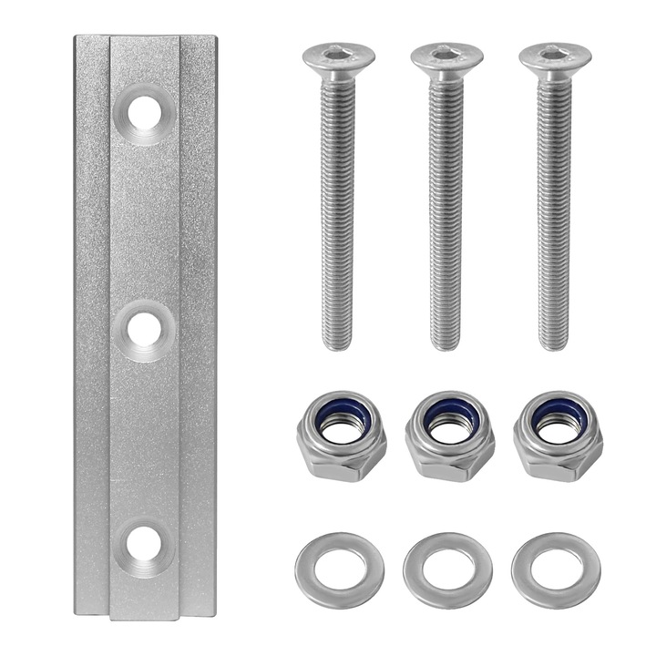 Крака за маса, регулируем дизайн, въртене на 360°, сребристо