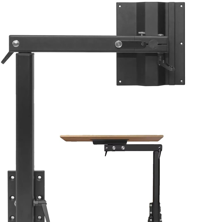 Сгъваеми крака за маса за каравана, въртящи се на 360°, разглобяем дизайн, черни