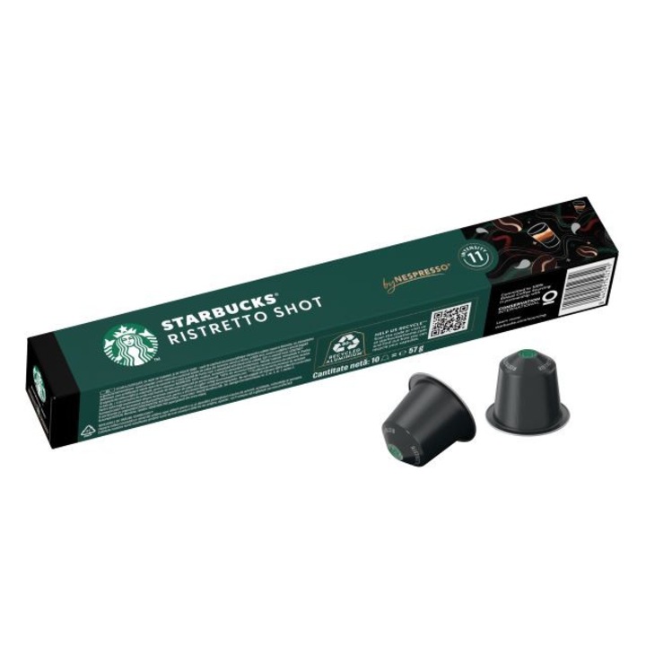 Кафе капсули, STARBUCKS by Nespresso, Ristretto Shot, 10 бр