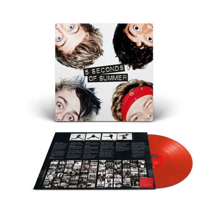 Album 5 Seconds Of Summer, editie limitata 10 ani, vinil rosu