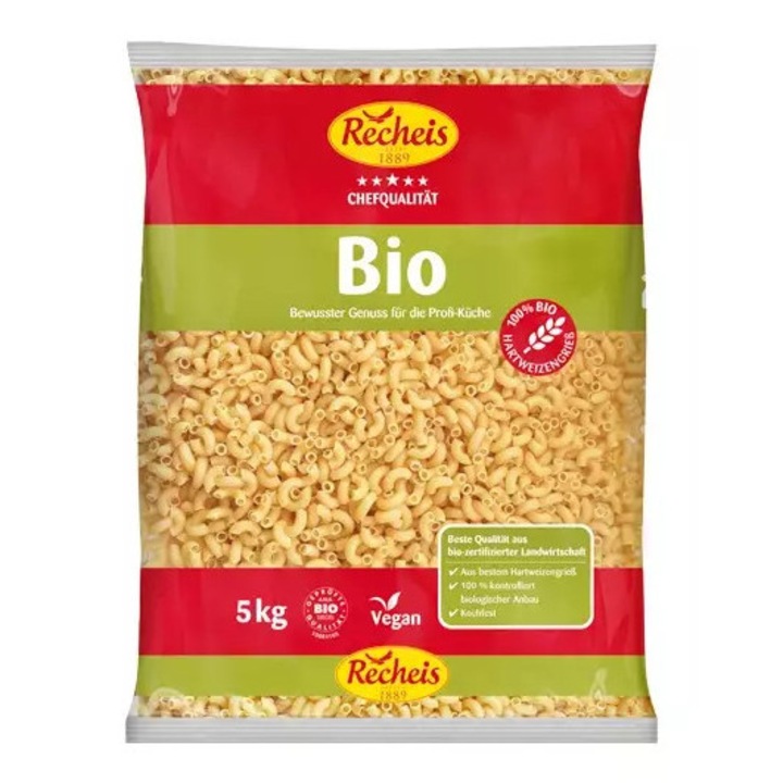 Macaroane bio din grau dur, 5kg Recheis