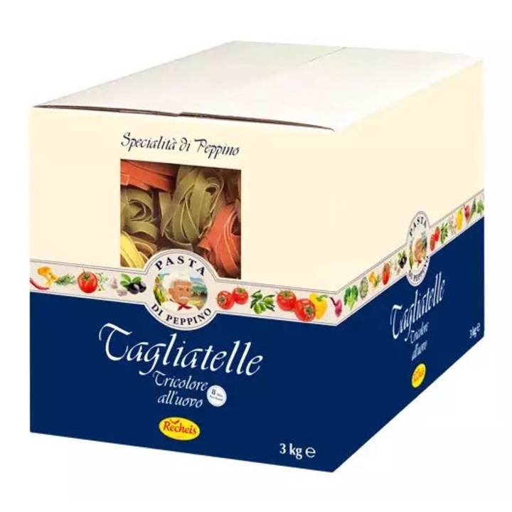 Tagliatelle tricolore cu ou, 3kg Recheis