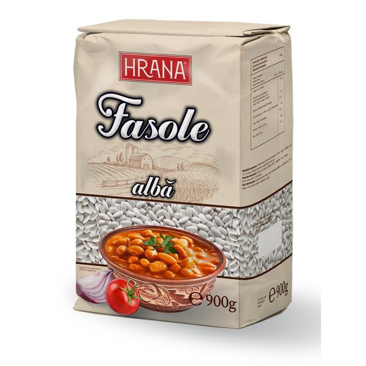 Fasole alba HRANA AMB 900gr, BAX 9KG