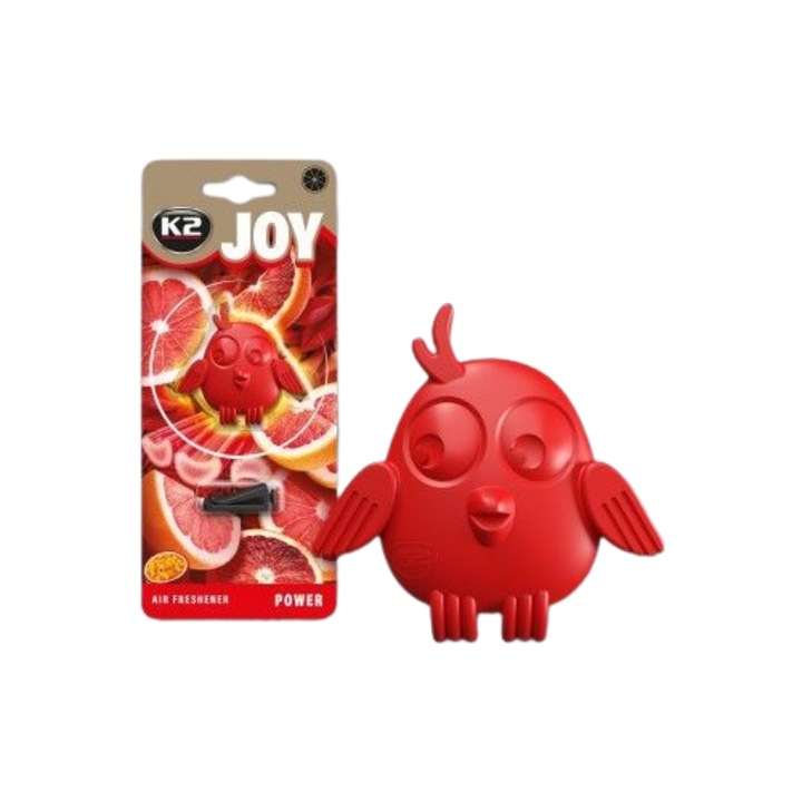 Autóillatosító V891 K2 JOY POWER, szellőzőnyílásba szerelhető, piros, friss illatú