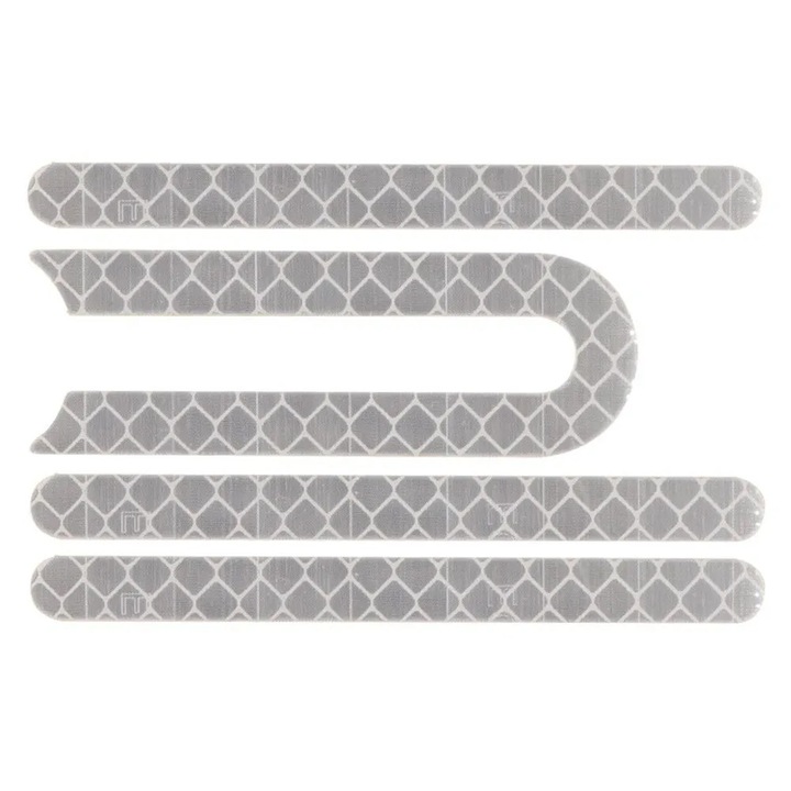 Комплект от 4 светлоотразителни стикера за тротинетка Xiaomi (сиви)