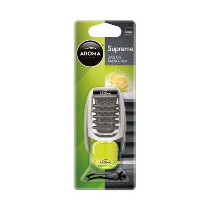 Odorizant Auto MTM Aroma Car Supreme Slim cu Aroma de Lamaie, 8 ml, Cod MTM92046