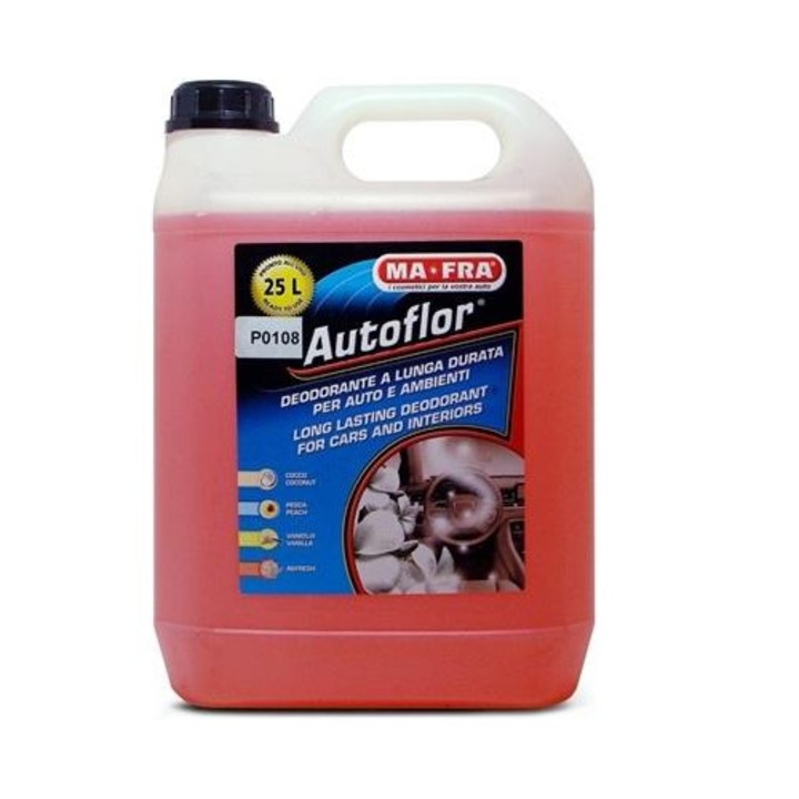 Odorizant lichid profesional pentru masina, MA-FRA Autoflor Refresh P0108MA, 5 litri, parfum proaspat