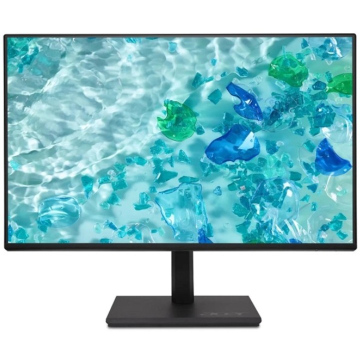 Монитор IPS LED Acer 27" B277UGb, WQHD 2560 × 1440, HDMI, DisplayPort, Високоговорители, Pivot, 120 Hz, 4 ms Черен
