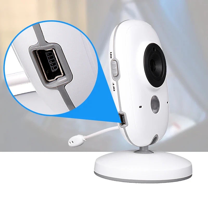 Camera Supraveghere Bebelusi Audio-Video Wireless Vivendo®, Ecran HD 3. ...