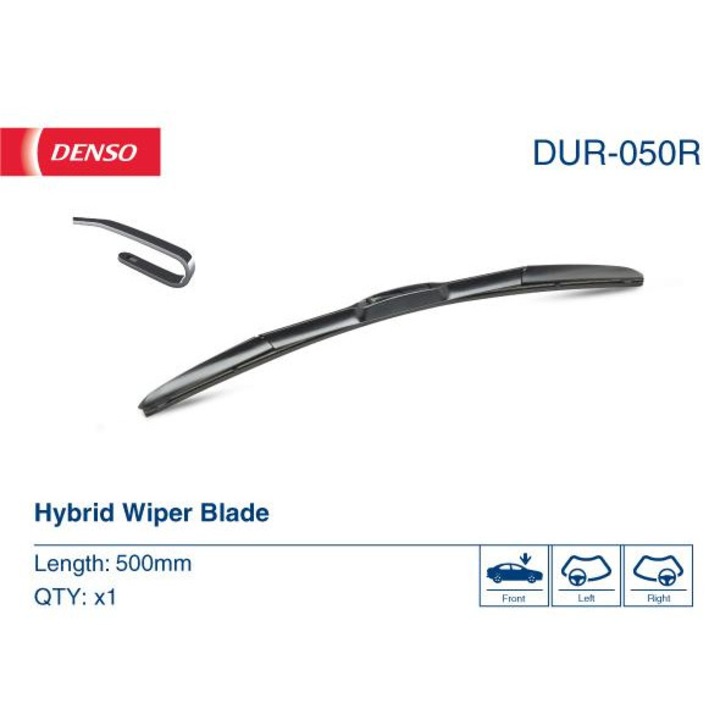 Denso DUR-050R hibrid autó ablaktörlő lapát, 500 mm, 165 g
