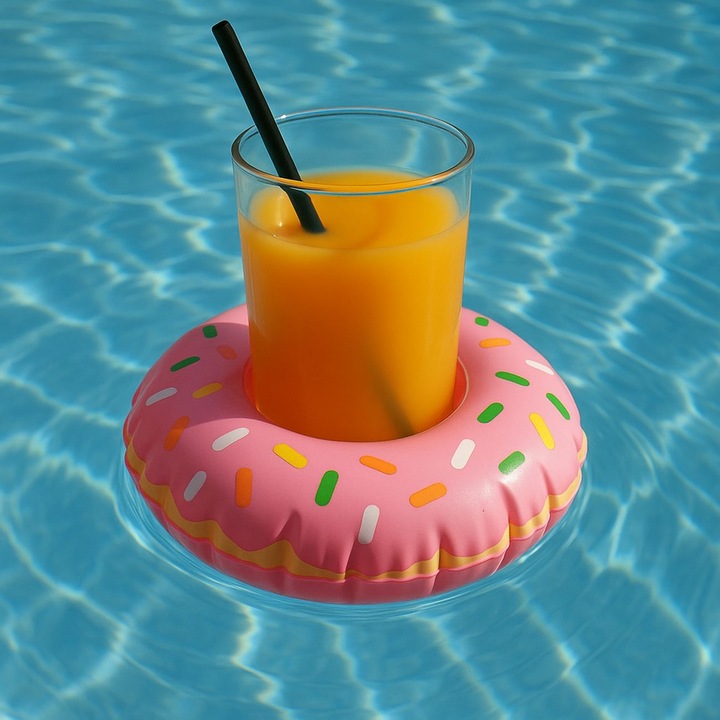 Felfújható Donut Pohártartó 22x7cm