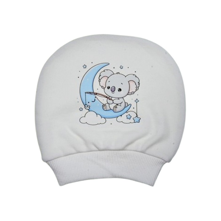 Памучна шапка за момчета, Мини Джуниър CA10012-7, Бял 122260