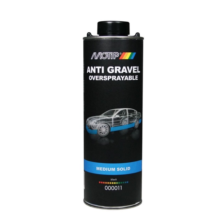 Siguranta antifonare negru - 1000 ml MOTIP Anti-Gravel (Stone Chip)