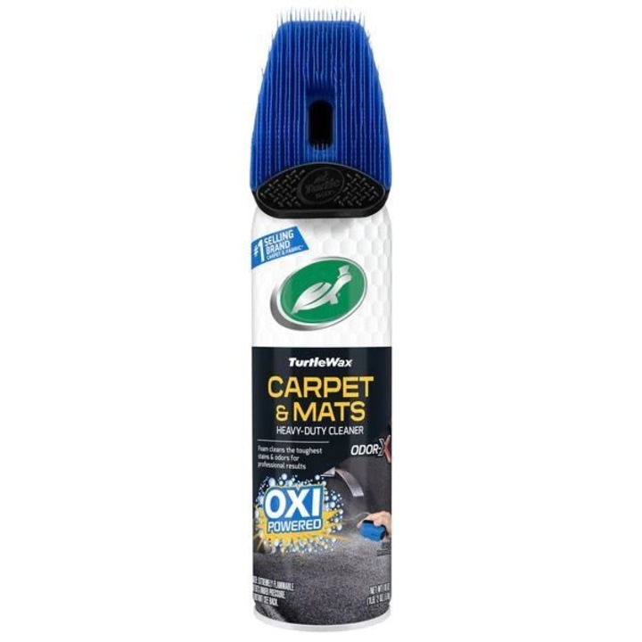 TURTLE WAX Szőnyeg és Mats Nagy Hatású Tisztító Spray Textilfelületek Tisztítására Applikátorral 400 ml