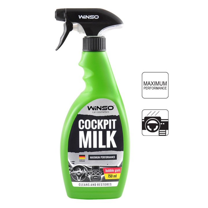 Winso Professional Cockpit Milk rágógumi műanyag karbantartáshoz 750 ml