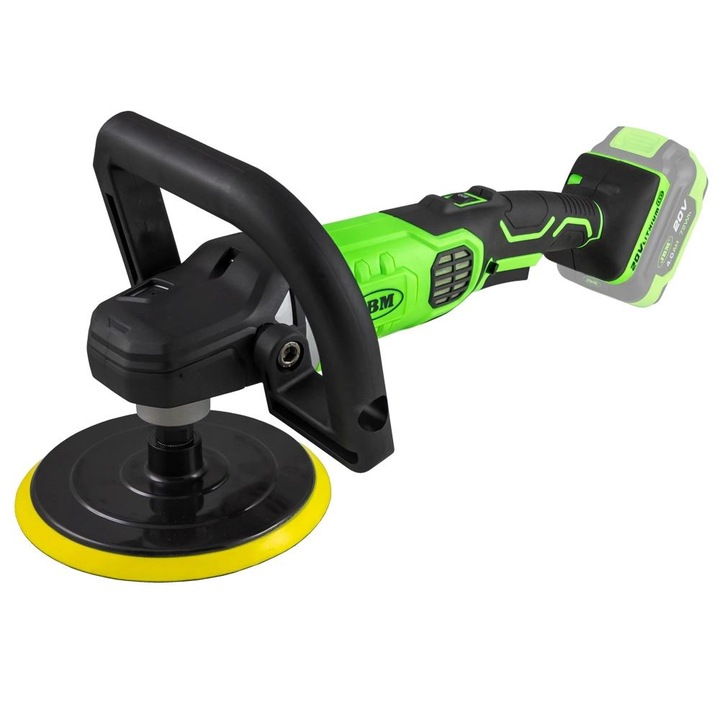 Masina de Polisat si Lustruit JBM 60009, Motor Fara Perii, 9 Trepte de Viteza, Disc de 180 mm, Filet M14, Fara Acumulator