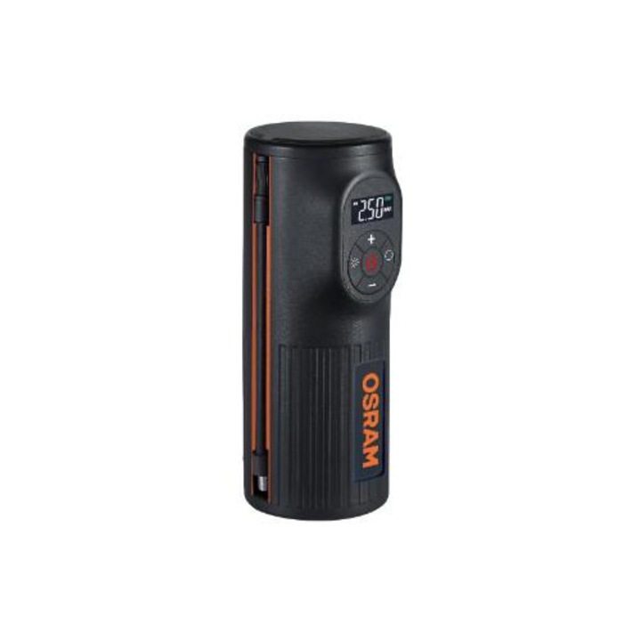 Compresor auto OSRAM TYREinflate 2000 OTIR2000, 3.7 V, 5200 mAh, 8.3 bar, 180 W, ecran digital