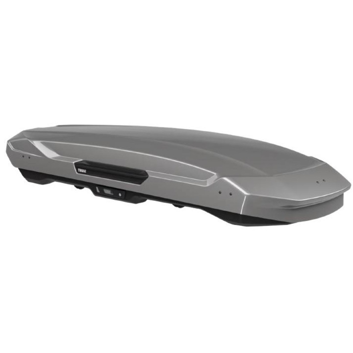 THULE Motion 3 XL Ниска кутия за покрив на автомобил, обем 400 л, двойно отваряне, максимален капацитет 75 кг, размери 216 x 89 x 35 см, гланцово титаниево покритие