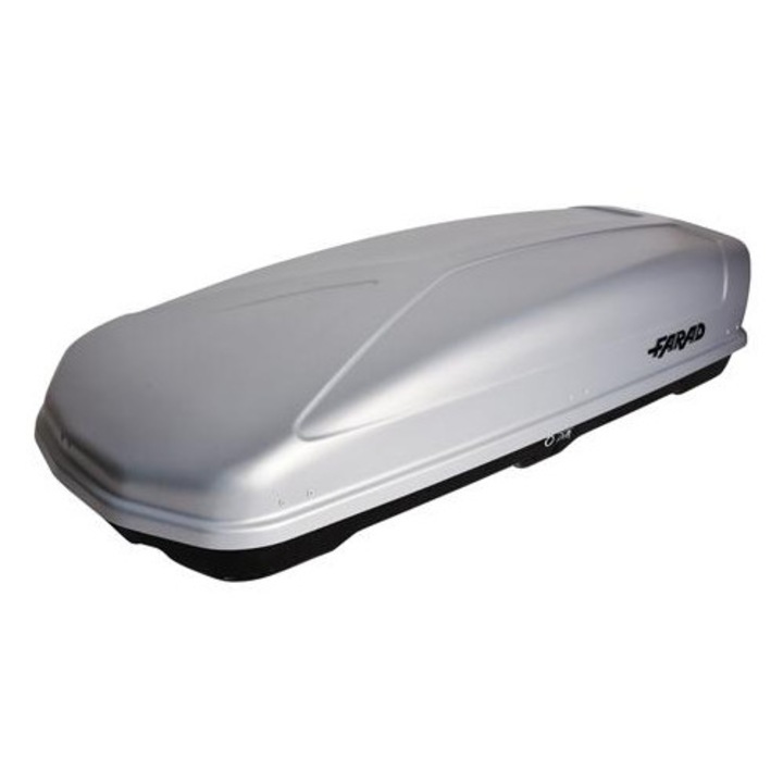 Cutie portbagaj auto FARAD KORAL 480L, gri, 190x80x40 cm, deschidere dubla (model 94131N/20)