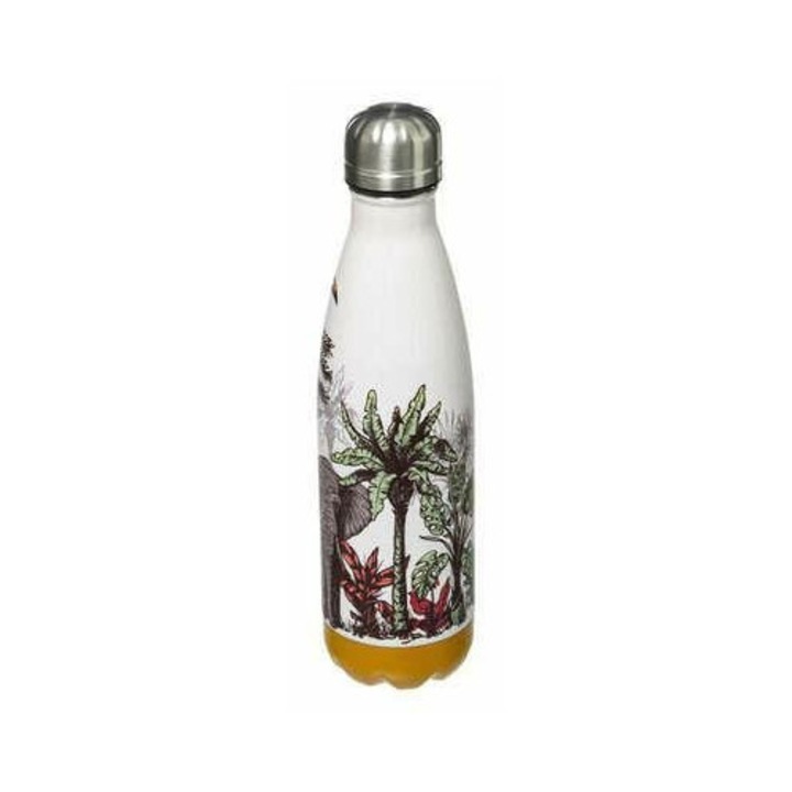 Butelca termica 500ml, 5FIVE SIMPLY SMART, inox, crem, izolatie termica