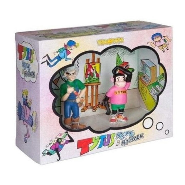 Комплект фигурки Титус и Папчо Хмиел, Tisso Toys, 180x150 мм, за деца 3+