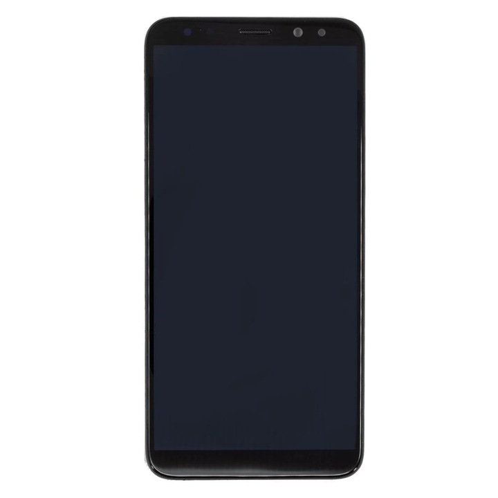 LCD kijelző + érintő egység + elülső burkolat Huawei Mate 10 Lite készülékhez fekete (No Logo)