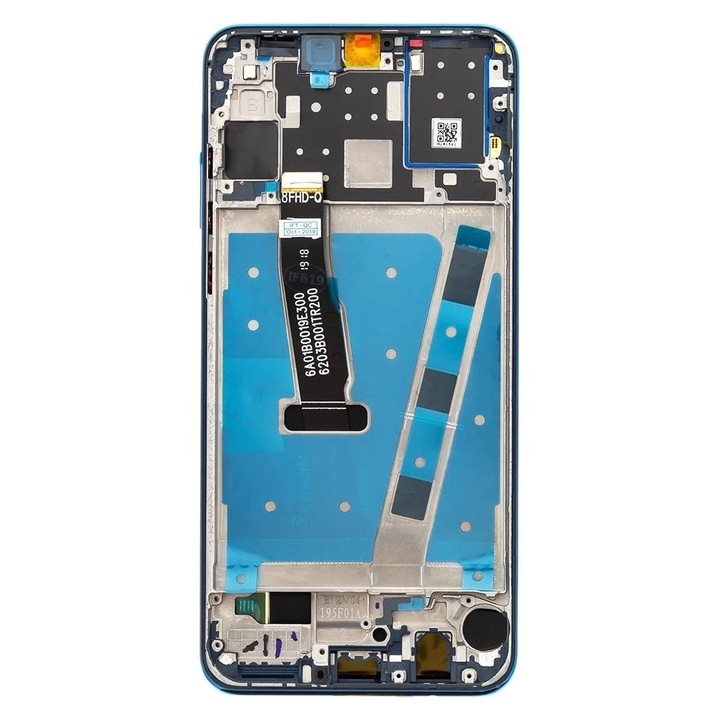 LCD kijelző + érintő egység + elülső burkolat Huawei P30 Lite készülékhez (48MP photo) kék