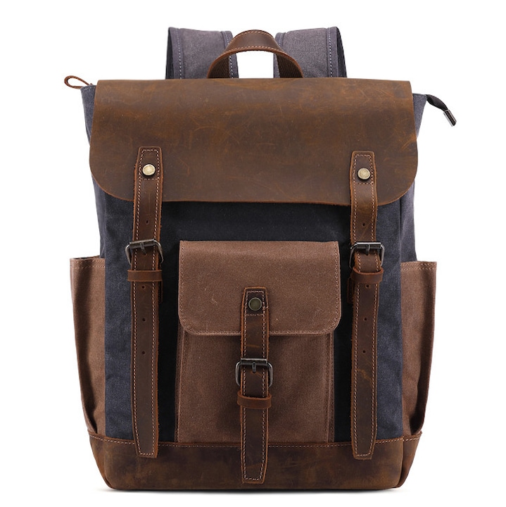 Rucsac urban VALMIO Grie 20L, gri-maro, design modern, confortabil