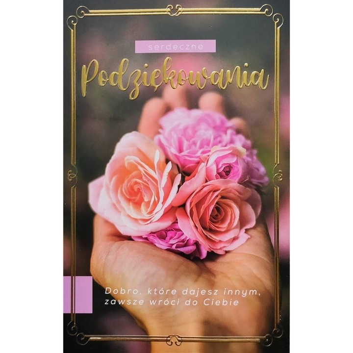 Karnet de multumire 2K - 062, Yeku, hotstamping, 20,5x13cm, 2021