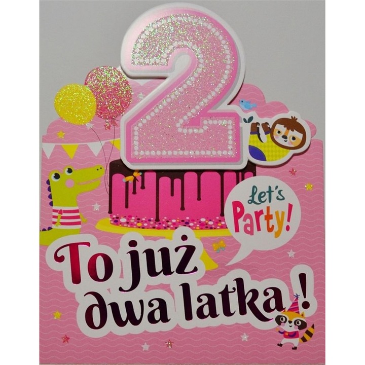Karnet Urodziny 2, Yeku, 138x189mm, folia