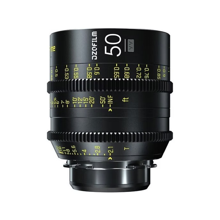 Obiectiv DZOFilm VESPID 50mm T2.1, diafragma T2.1, 80mm, pentru senzori full-frame