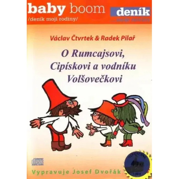O Rumcajsovi, Cipiskovi si vodniku Volsoveckovi - CD, audiokarte, 1 CD, povesti magice