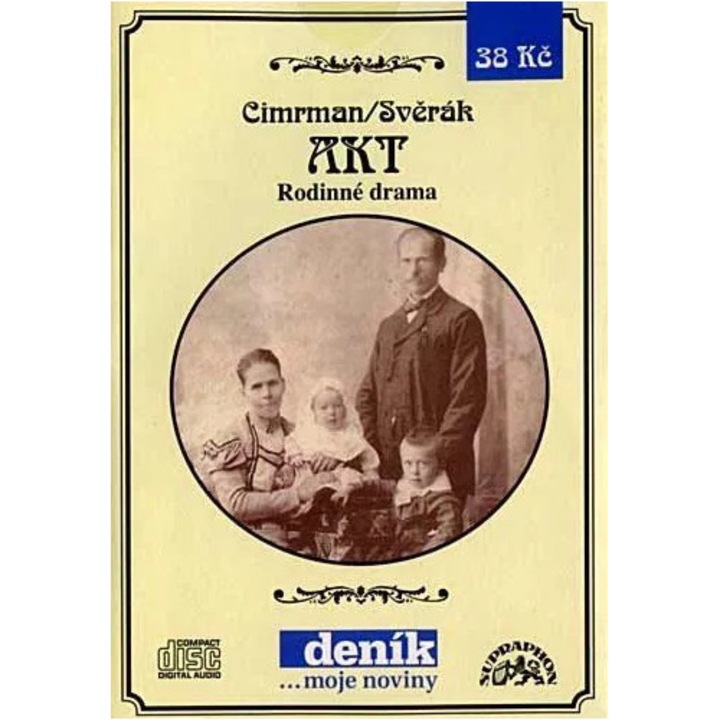 Divadlo Járy Cimrmana: Akt - CD, cseh zene, 1 lemez, környezetbarát csomagolás