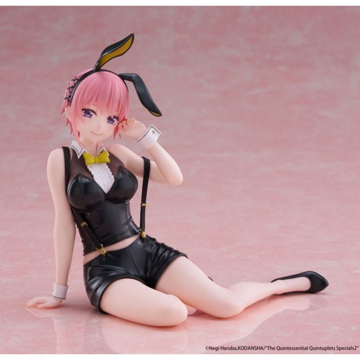 Figurina The Quintessential Quintuplets 3 PVC Statue Desktop Cute Figure Ichika Nakano Bunny Ver. 13 cm